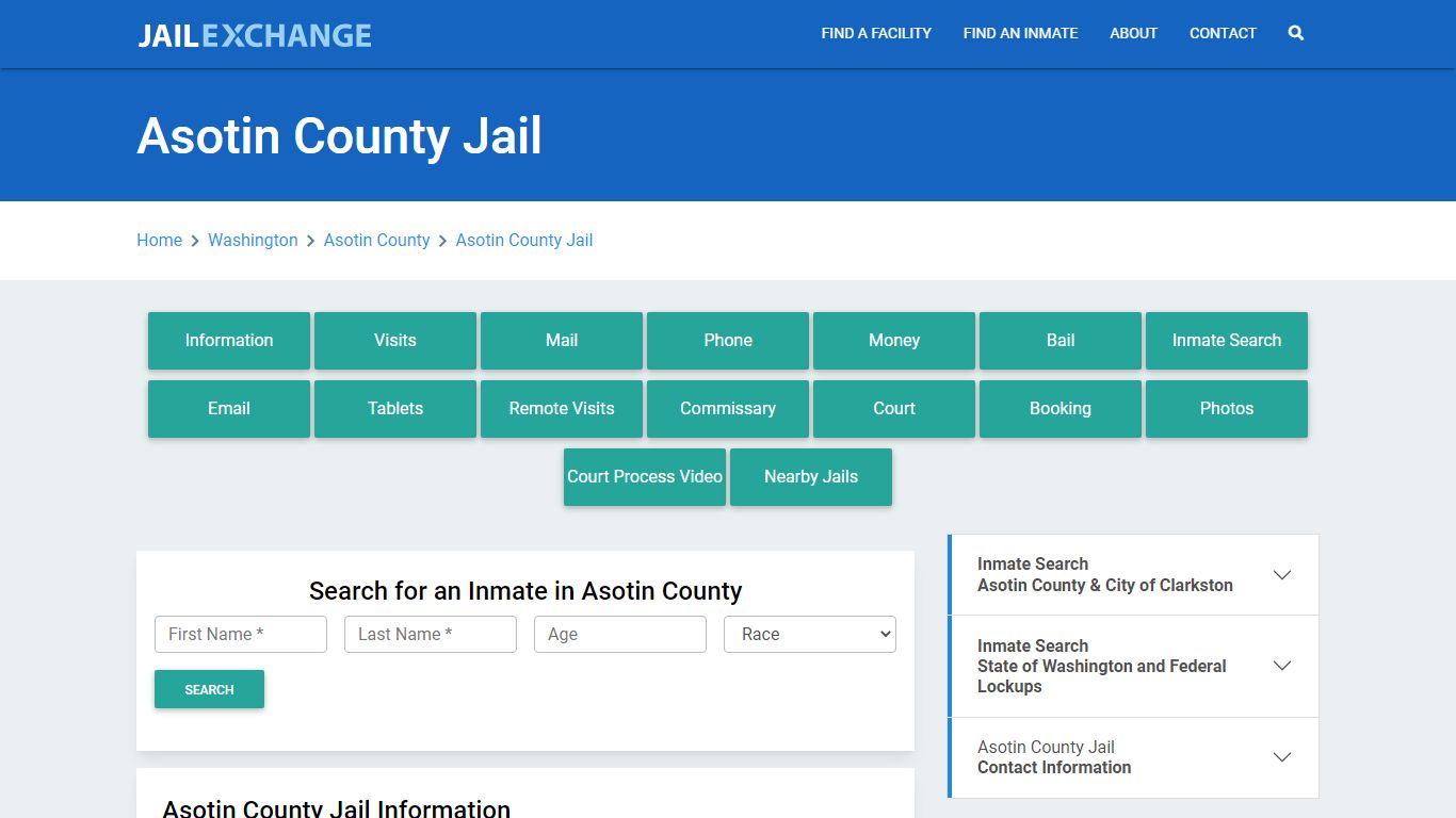 Asotin County Jail Roster Lookup, WA, Inmate Search