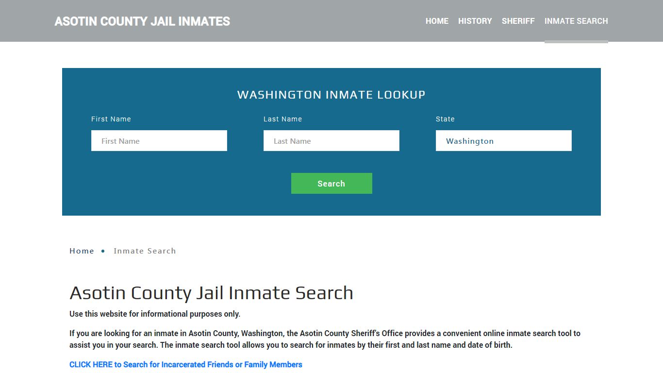 Asotin County, WA Detainee Lookup